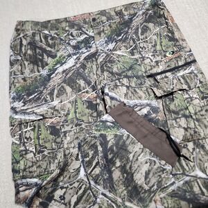Mossy Oak Camo Cargo Pants Men XXL 44-46 Elastic Waist Hunting Camouflage Deer